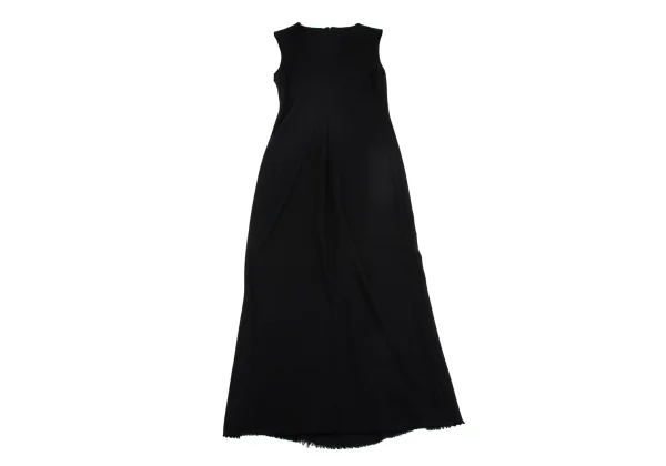Yohji Yamamoto FEMME Wool Cutting Sleeveless Dress K-162014_002