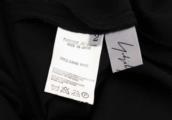Yohji Yamamoto FEMME Wool Cutting Sleeveless Dress K-162014_013