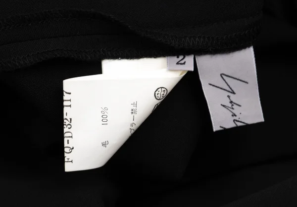 Yohji Yamamoto FEMME Wool Cutting Sleeveless Dress K-162014_014