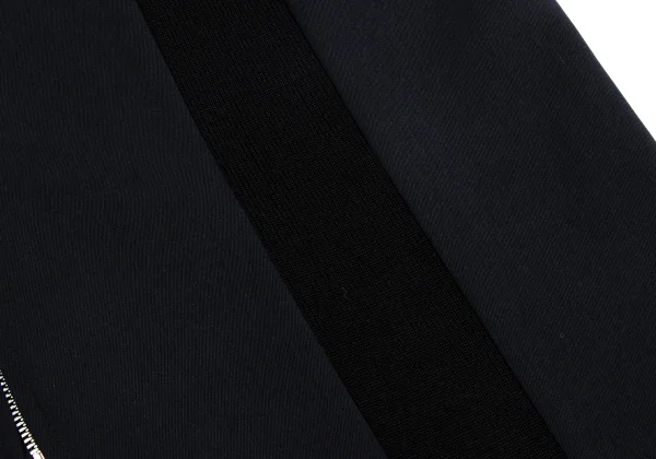 Yohji Yamamoto FEMME Wool Gaba Rib Knit Switching Zip Dress K-162016_012
