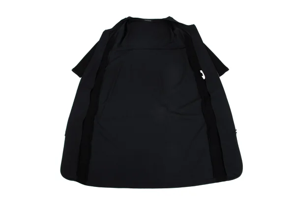 Yohji Yamamoto FEMME Wool Gaba Rib Knit Switching Zip Dress K-162016_013