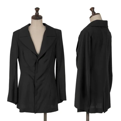 Yohji Yamamoto FEMME Wool Gaba Flare Sleeve Jacket