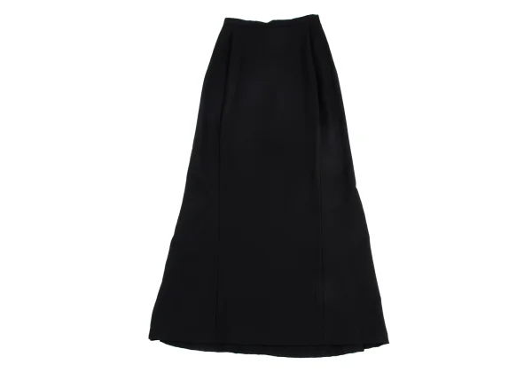 Yohji Yamamoto FEMME Wool Gaba Curve Switching Skirt K-162018_002