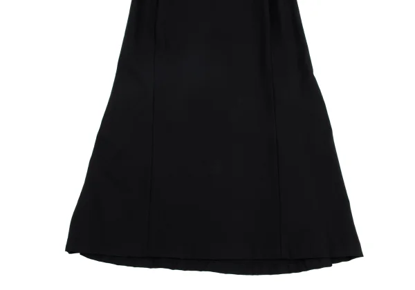 Yohji Yamamoto FEMME Wool Gaba Curve Switching Skirt K-162018_004