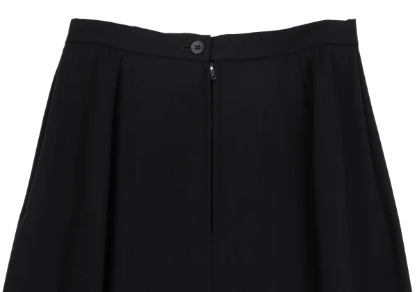 Yohji Yamamoto FEMME Wool Gaba Curve Switching Skirt K-162018_009