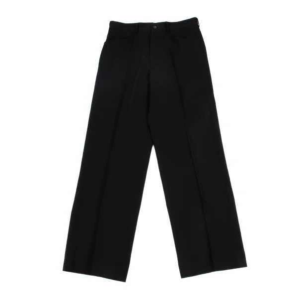 Yohji Yamamoto FEMME Wool Gaba Straight Pants Black S K-162019_001