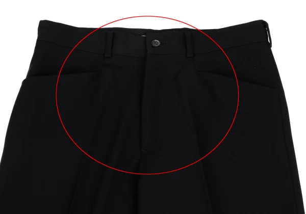 Yohji Yamamoto FEMME Wool Gaba Straight Pants K-162019_002