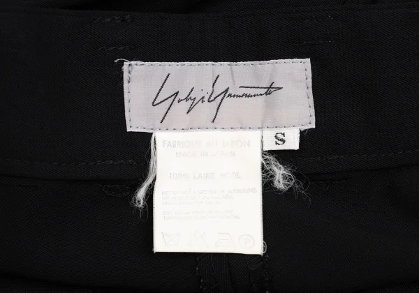Yohji Yamamoto FEMME Wool Gaba Straight Pants K-162019_013