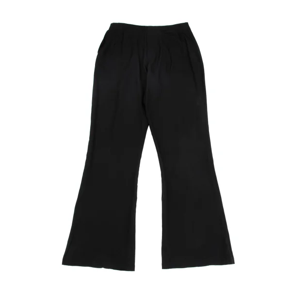 Yohji Yamamoto FEMME Silk Flare Pants Black 1 K-162020_001