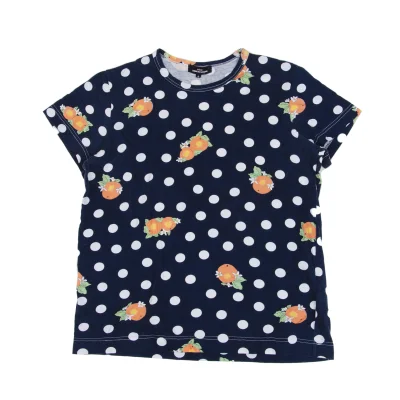 tricot COMME des GARCONS Washed Orange Dot Printed T Shirt