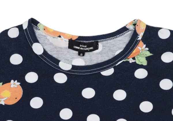 tricot COMME des GARCONS Washed Orange Dot Printed T Shirt K-162024_002