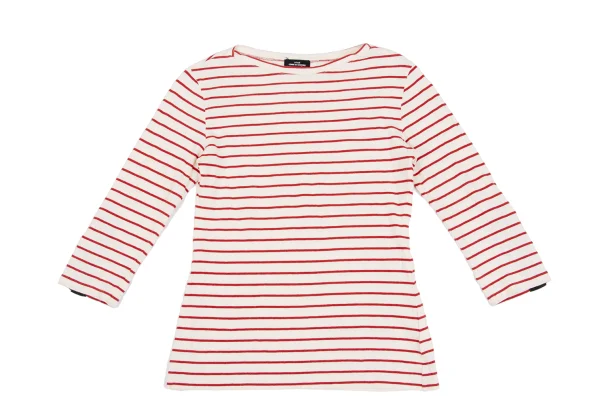 tricot COMME des GARCONS Cotton Striped Boat Neck T Shirt K-162025_002