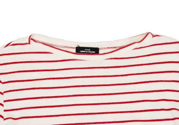 tricot COMME des GARCONS Cotton Striped Boat Neck T Shirt K-162025_003