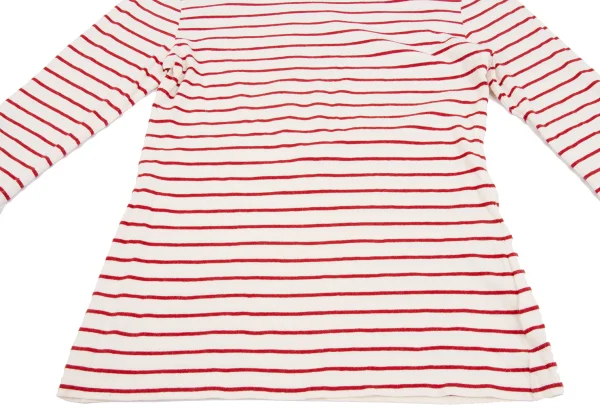 tricot COMME des GARCONS Cotton Striped Boat Neck T Shirt K-162025_006