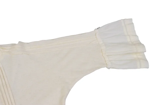 tricot COMME des GARCONS Cotton Linen Switching Pin Tuck Blouse K-162026_005