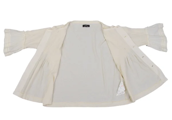 tricot COMME des GARCONS Cotton Linen Switching Pin Tuck Blouse K-162026_009