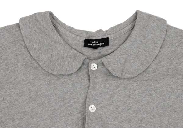 tricot COMME des GARCONS Cotton Linen Gathered French Sleeve Top K-162027_003