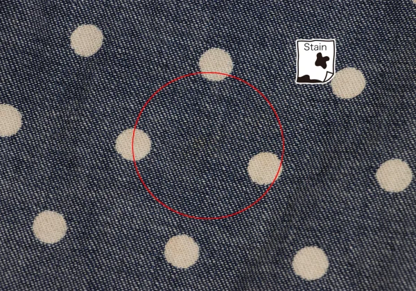 tricot COMME des GARCONS Inside Out Dot Print Pleated Denim Skirt K-162032_008