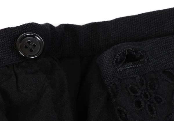 tricot COMME des GARCONS Cotton Cutwork Pleated Wrap Skirt K-162033_007