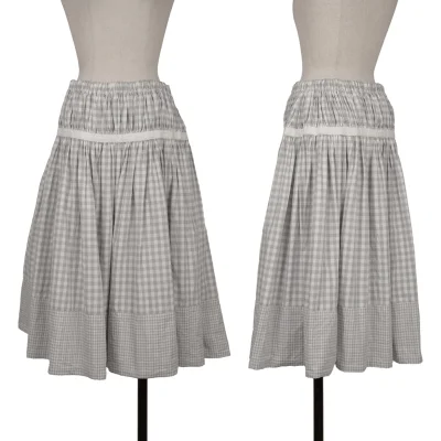 tricot COMME des GARCONS Hem Switching Checked Skirt