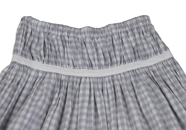 tricot COMME des GARCONS Hem Switching Checked Skirt K-162034_003