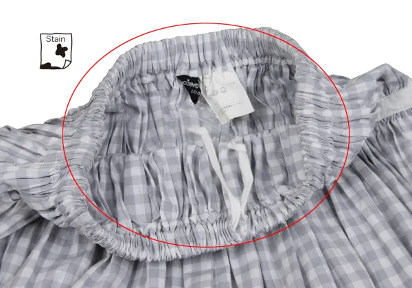 tricot COMME des GARCONS Hem Switching Checked Skirt K-162034_005