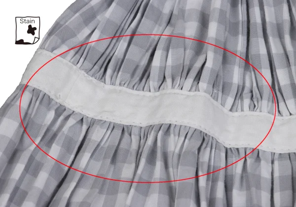 tricot COMME des GARCONS Hem Switching Checked Skirt K-162034_011