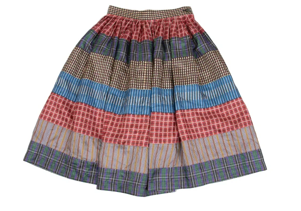 tricot COMME des GARCONS Poly Patchwork Flare Skirt K-162035_002