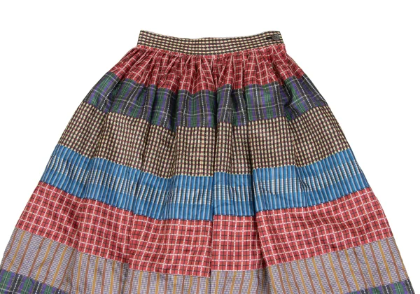 tricot COMME des GARCONS Poly Patchwork Flare Skirt K-162035_003