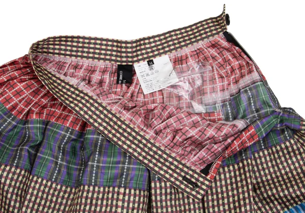 tricot COMME des GARCONS Poly Patchwork Flare Skirt K-162035_006