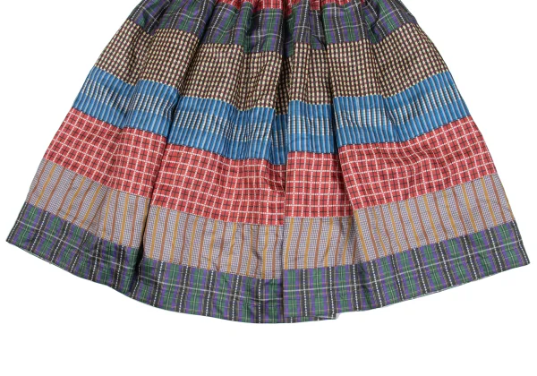 tricot COMME des GARCONS Poly Patchwork Flare Skirt K-162035_007
