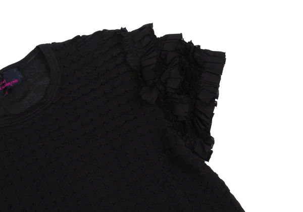 tricot COMME des GARCONS tricot Special See-through Frill T Shirt K-162038_003