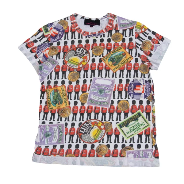 tricot COMME des GARCONS tricot Special Cotton Soldier Printed T Shirt White,Multi-Color M K-162039_001