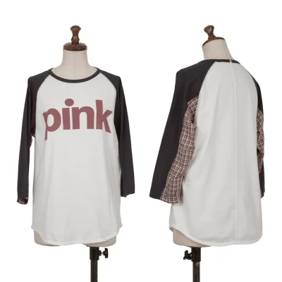JUNYA WATANABE MAN PINK COMME des GARCONS Switching Raglan T Shirt