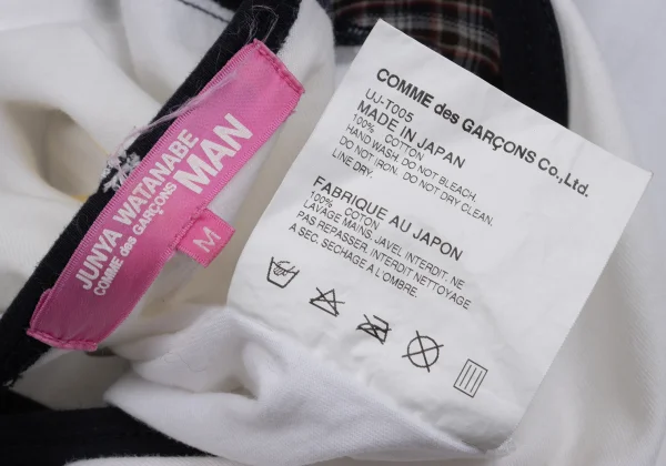 JUNYA WATANABE MAN PINK COMME des GARCONS Switching Raglan T Shirt K-162040_015