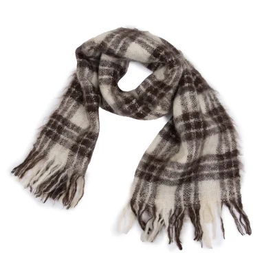 tricot COMME des GARCONS Mohair Nylon Check Stole