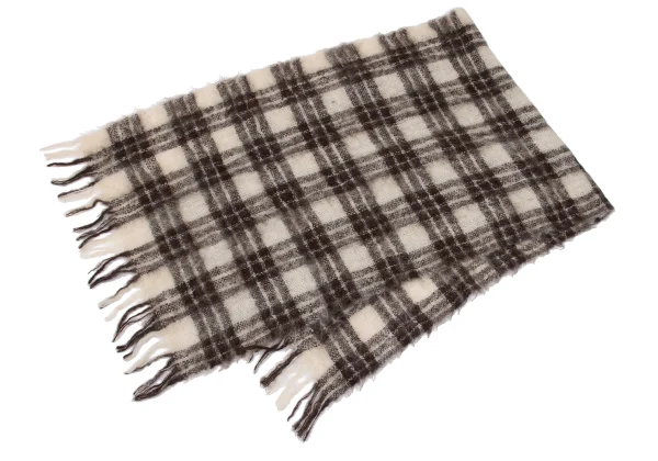 tricot COMME des GARCONS Mohair Nylon Check Stole K-162042_004