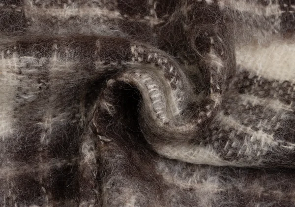 tricot COMME des GARCONS Mohair Nylon Check Stole K-162042_005