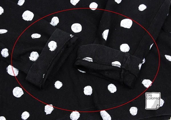 BLACK COMME des GARCONS Dot Printed T Shirt K-162043_008