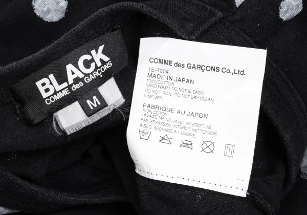 BLACK COMME des GARCONS Dot Printed T Shirt K-162043_013