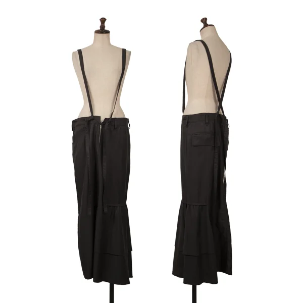 Y's Switching Cupra Strap Skirt Black 2 K-162045_001