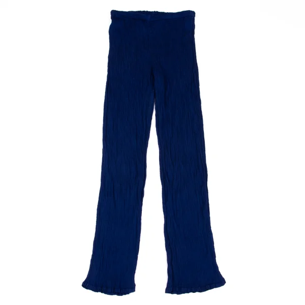 ISSEY MIYAKE me Dyed Crepe Pleats Pants Blue F K-162052_001