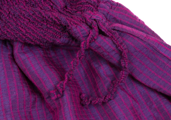 ISSEY MIYAKE me Check Weave Switching Pleated Shorts K-162055_003