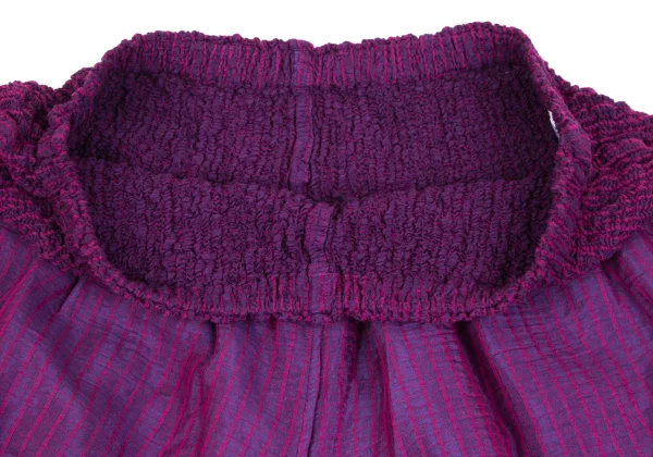 ISSEY MIYAKE me Check Weave Switching Pleated Shorts K-162055_004