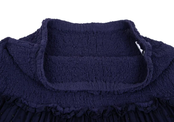 ISSEY MIYAKE me Dot Frocking Printed Cauliflower Switching Skirt K-162059_004