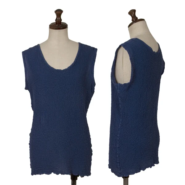 ISSEY MIYAKE me Cauliflower Tank Top Blue F K-162061_001