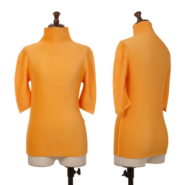 ISSEY MIYAKE me A.POC プリーツ トップス ISSEY MIYAKE me A-POC INSIDE Mesh Stretch Pleated Cutwork Top Size