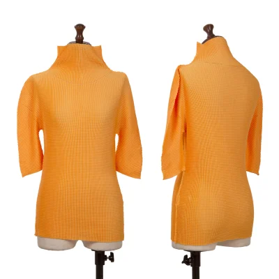 ISSEY MIYAKE me A-POC INSIDE Mesh Stretch Pleated Cutwork Top