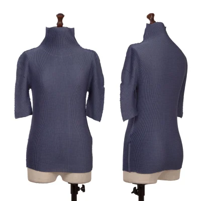 ISSEY MIYAKE me A-POC INSIDE Mesh Stretch Pleated Cutwork Top