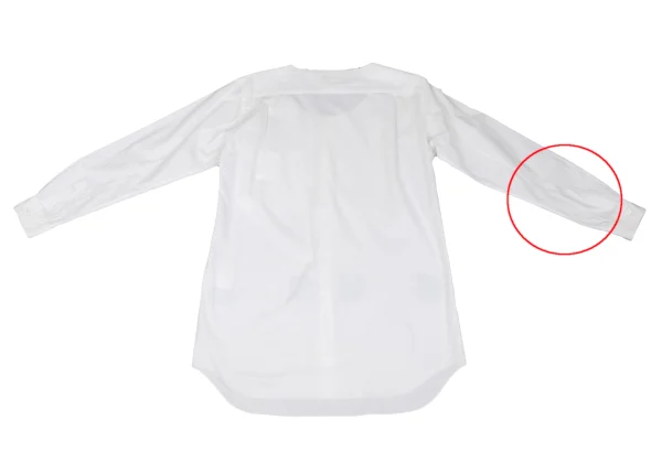 COMME des GARCONS HOMME PLUS Dot Embroidery Design Collarless Shirt K-162069_015